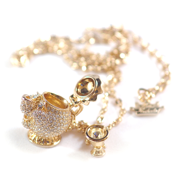 Disney Couture™ B&B The Crystal Mrs. Potts Necklace